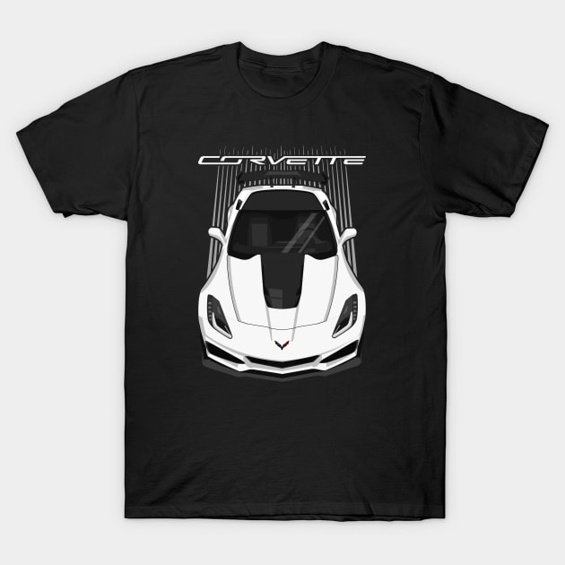 Corvette C7 ZR1 - White T-Shirt by V8social